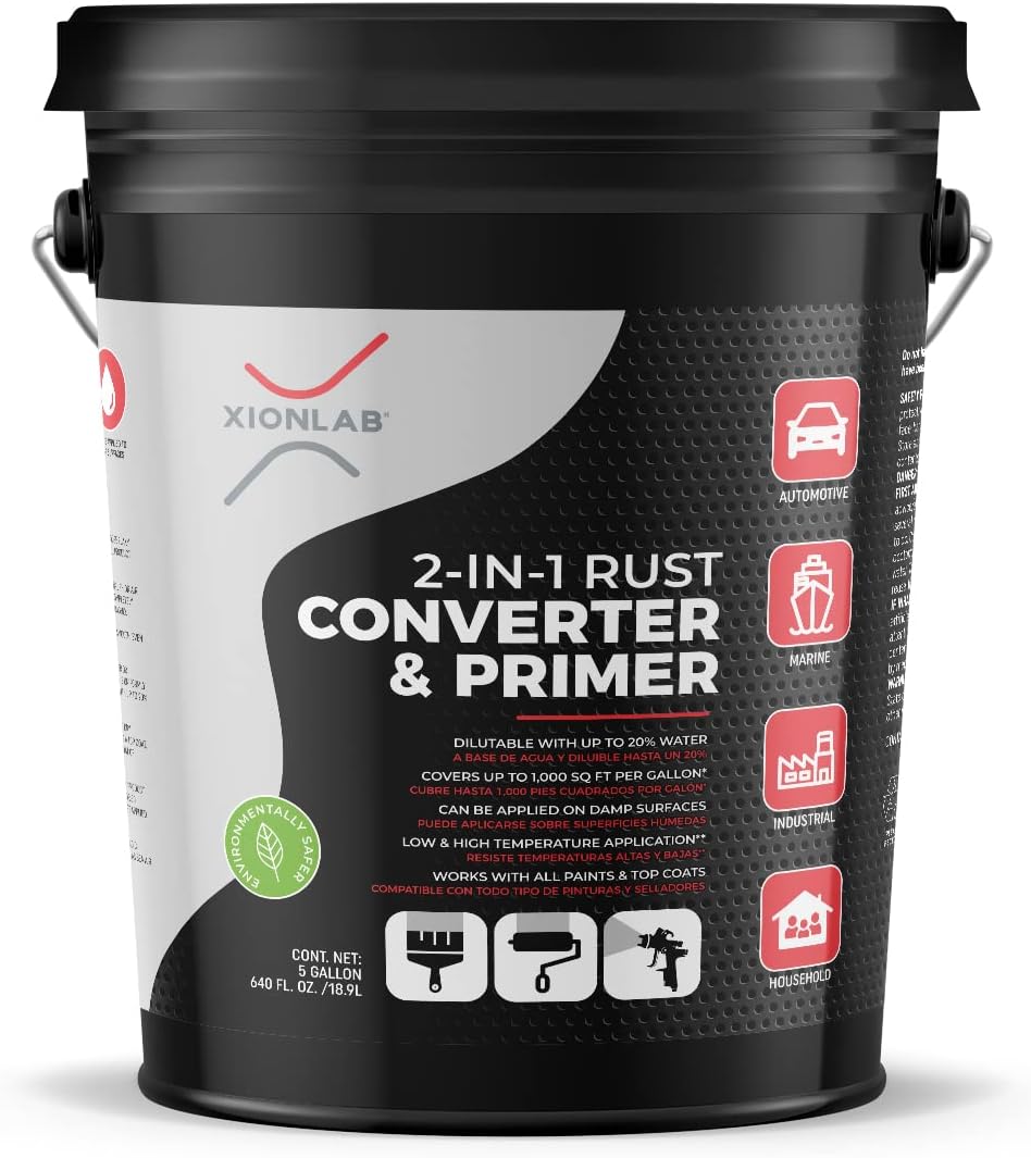 Xion Lab 2-in-1 Rust Converter & Metal Primer for Damp Surfaces