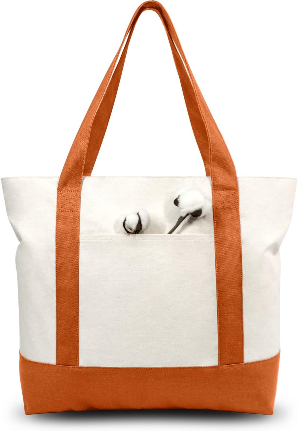 TOPDesign Canvas Tote Bags - Reusable Grocery Shopping Bags