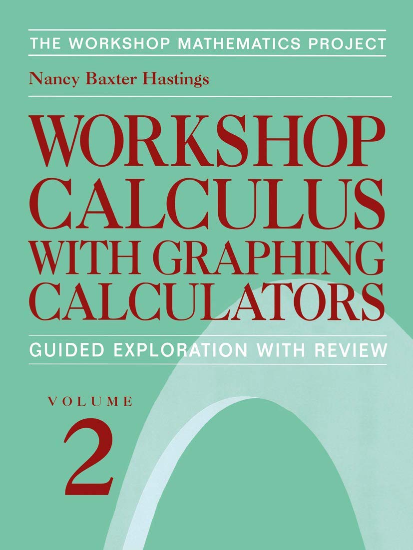 Workshop Calculus with Graphing Calculators: A Guided Exploration