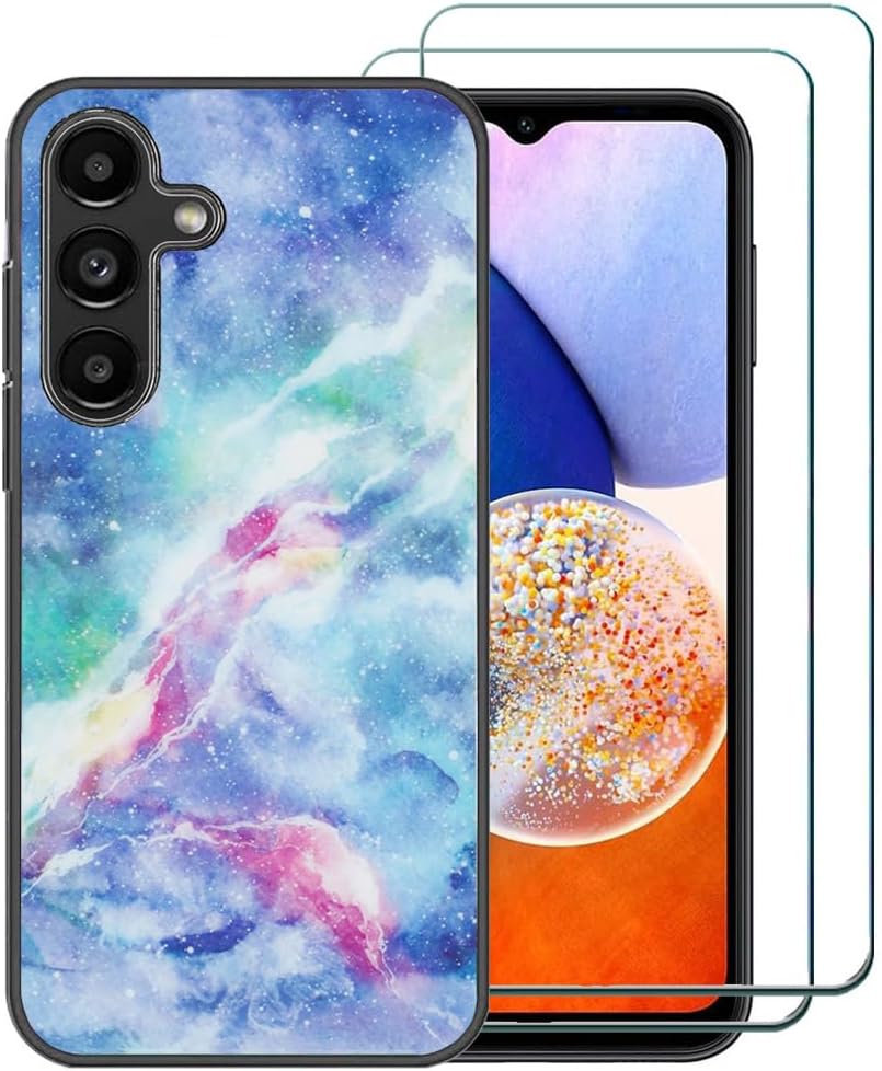 Ultra Slim Sky Marble TPU Case for Bark Phone A14 - Blue