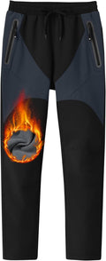 Kids Fleece Lined Hiking Snow Ski Pants Boys Waterproof - Warm Outdoor