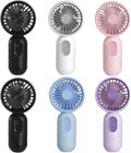 Mini Portable Fan 6 Pack - Compact Rechargeable Handheld Fans