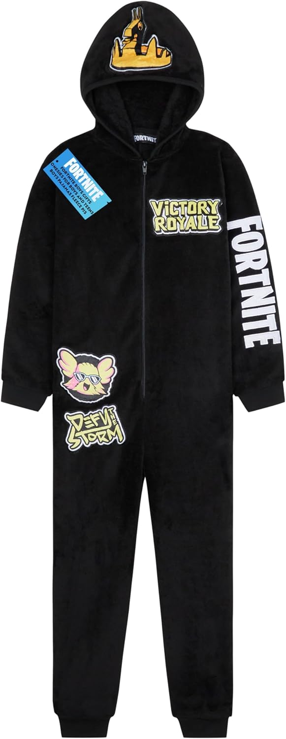 Get Trend One Piece Pajamas for Boys, Cozy Fleece Jumpsuit