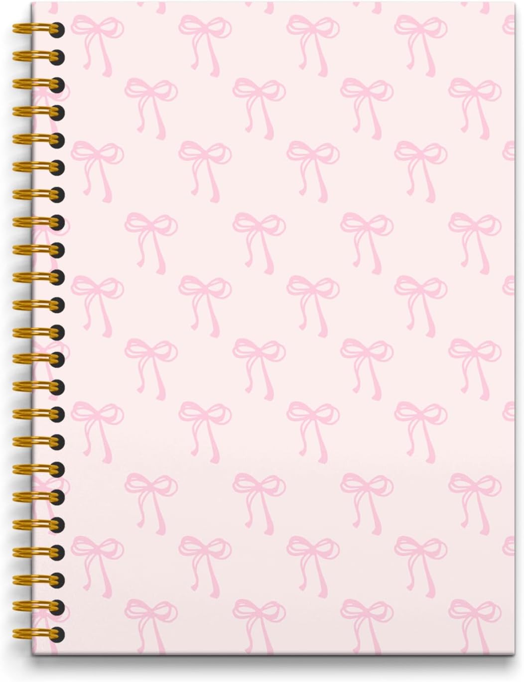 Pink Coquette Bows Spiral Journal - 160 Pages