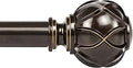 KAMANINA 1 Inch Telescoping Curtain Rod 72 to 144 in - Heavy Duty