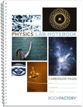 BookFactory Carbonless Physics Lab Notebook - 100 Sets, Grid Pages
