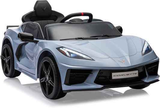 Corvette Toddler Ride-On Car with Remote Control - LED Lights, Music & More