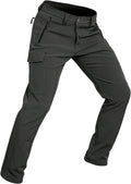 Wespornow Men's Fleece Lined Hiking Pants - Water Resistant Winter