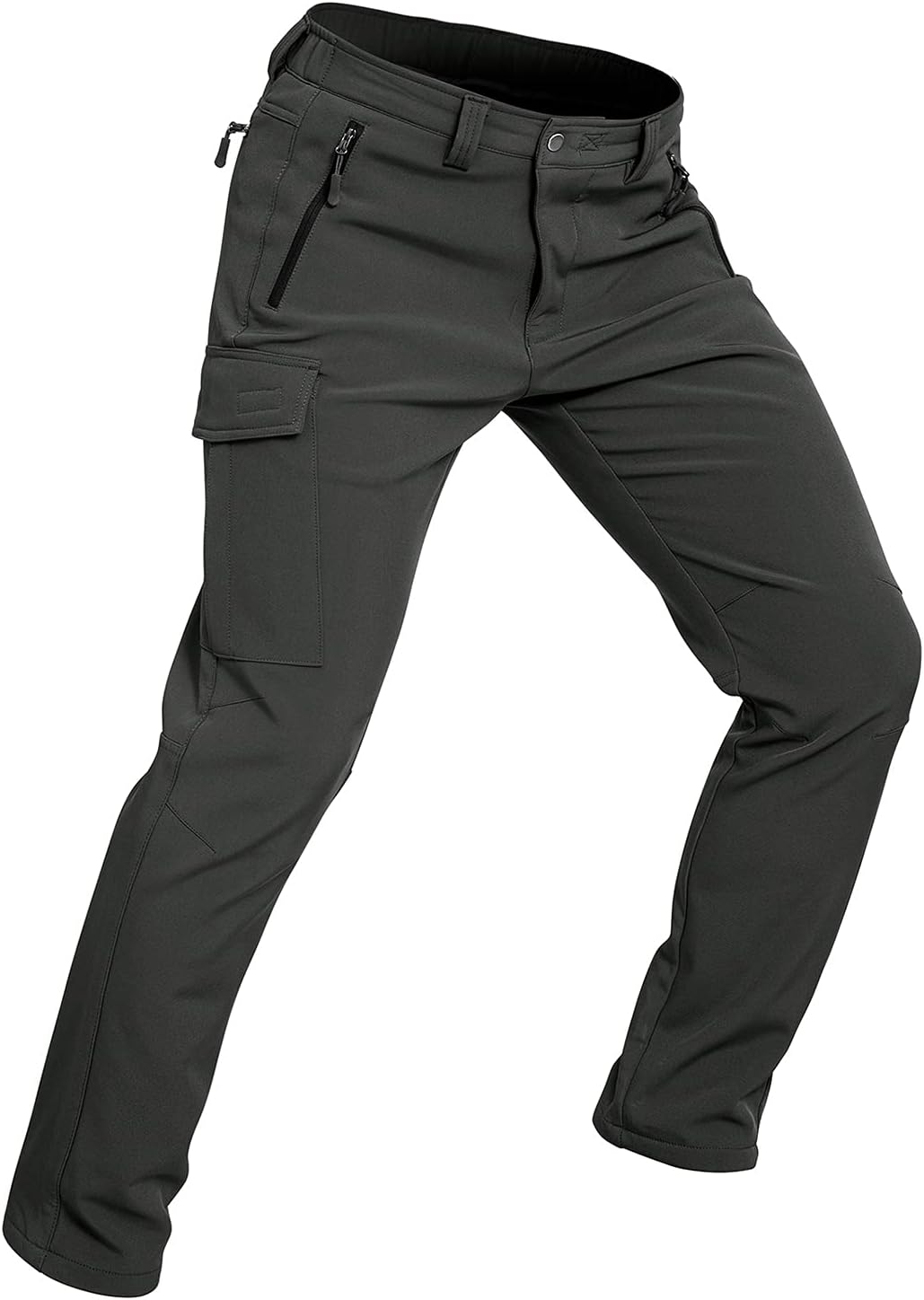 Wespornow Men's Fleece Lined Hiking Pants for Winter Sports