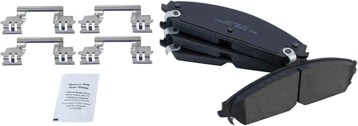 TRQ Front Brake Pads Ceramic for Chrysler 200 and Dodge Models