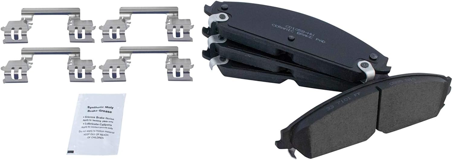 TRQ Front Brake Pads Ceramic for Chrysler 200 and Dodge Models