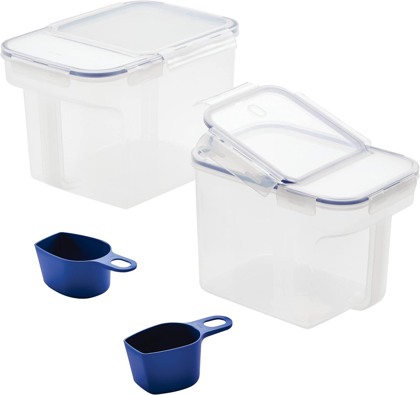 LocknLock Easy Essentials Food Storage Bin Set for Organized Pantry