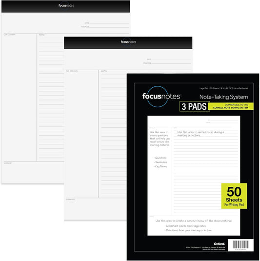 TOPS Cornell Notepads - Ideal for Work Notes!