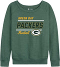 Team Fan Apparel Womens Slouchy Crew Neck Pullover - Lightweight