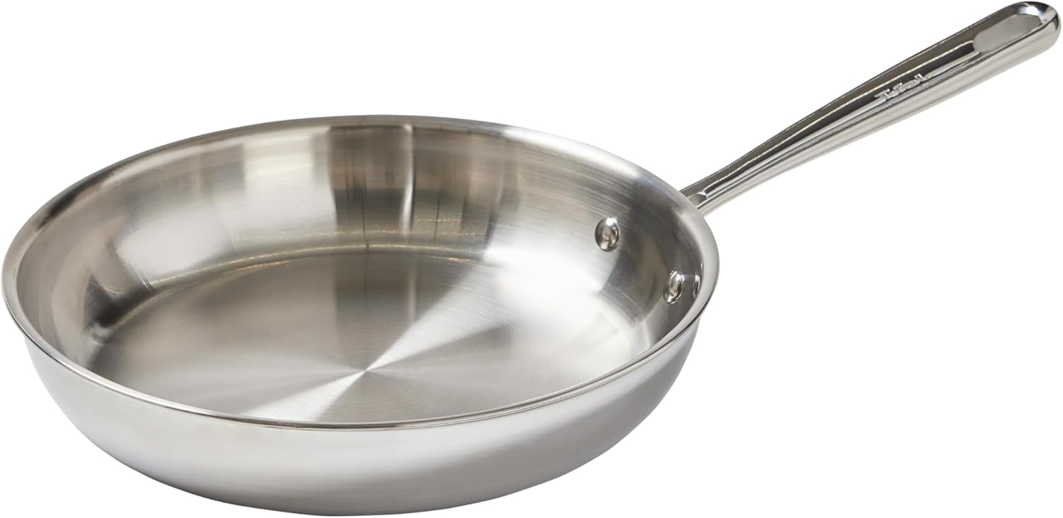 T-Fal Pro Tri-Ply Stainless Steel Fry Pan for Versatile Cooking