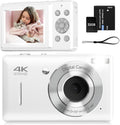 Digital Camera for Kids FHD 1080P 44MP Point and Shoot - Compact Retro