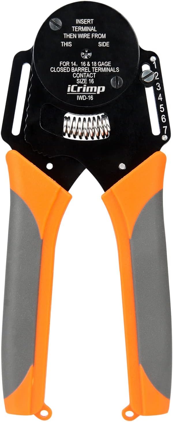 iCrimp Closed Barrel Crimper for Deutsch Solid Contacts 14-18
