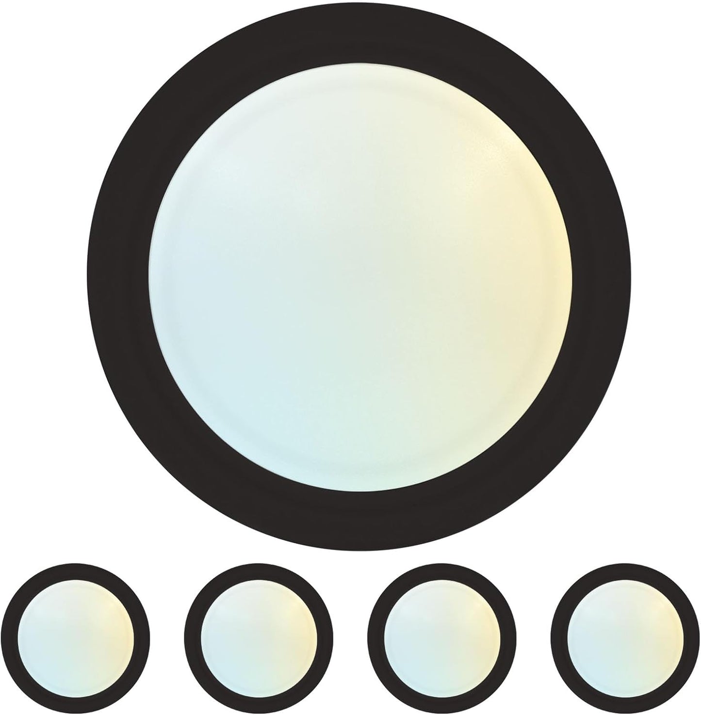 LUXRITE 6 Inch LED Disk Lights - Dimmable Ceiling Light Pack