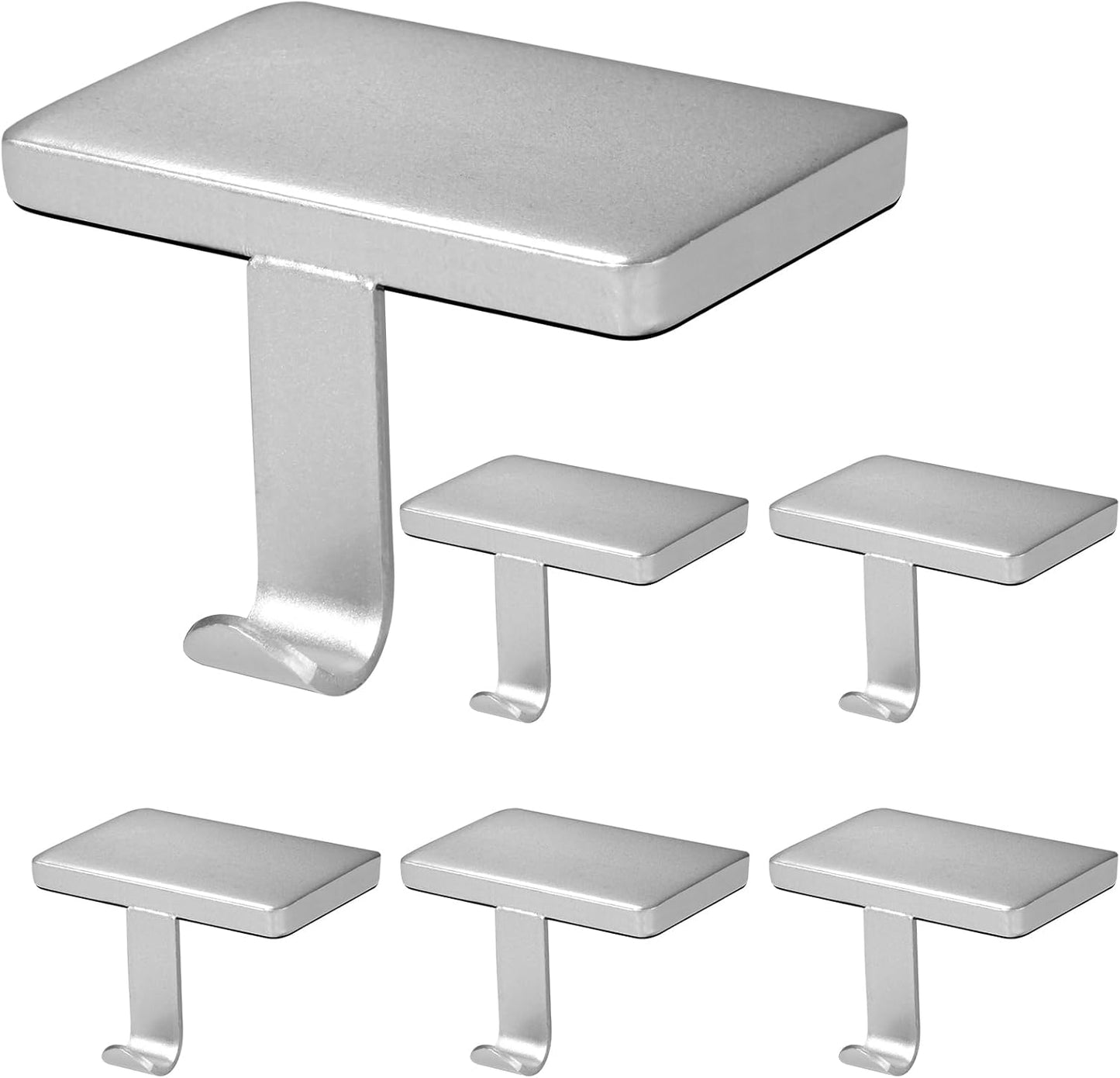 Silver Christmas Stocking Holders Set of 6 for Festive Decor