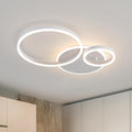 Modern 3 Ring LED Chandelier Ceiling Light - Dimmable Remote