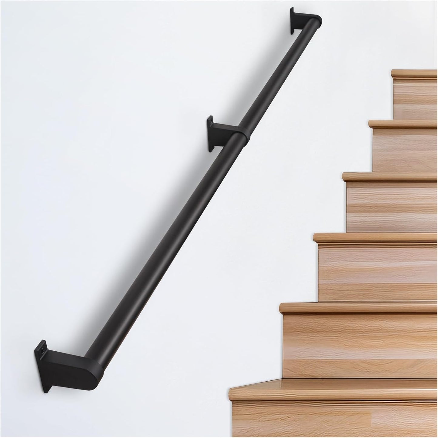Industrial Stair Railing Metal Hand Rails for Indoor Stairs