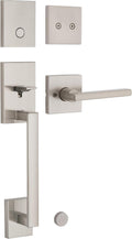 Kwikset San Clemente Non-Functioning Front Door Handleset - Sleek