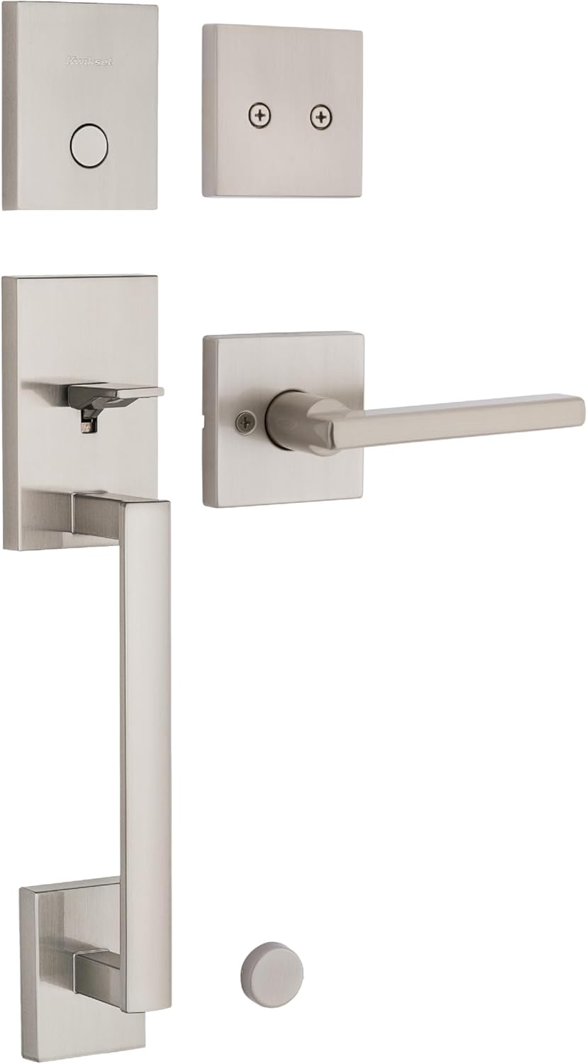 Kwikset San Clemente Non-Functioning Front Door Lock Handle Set
