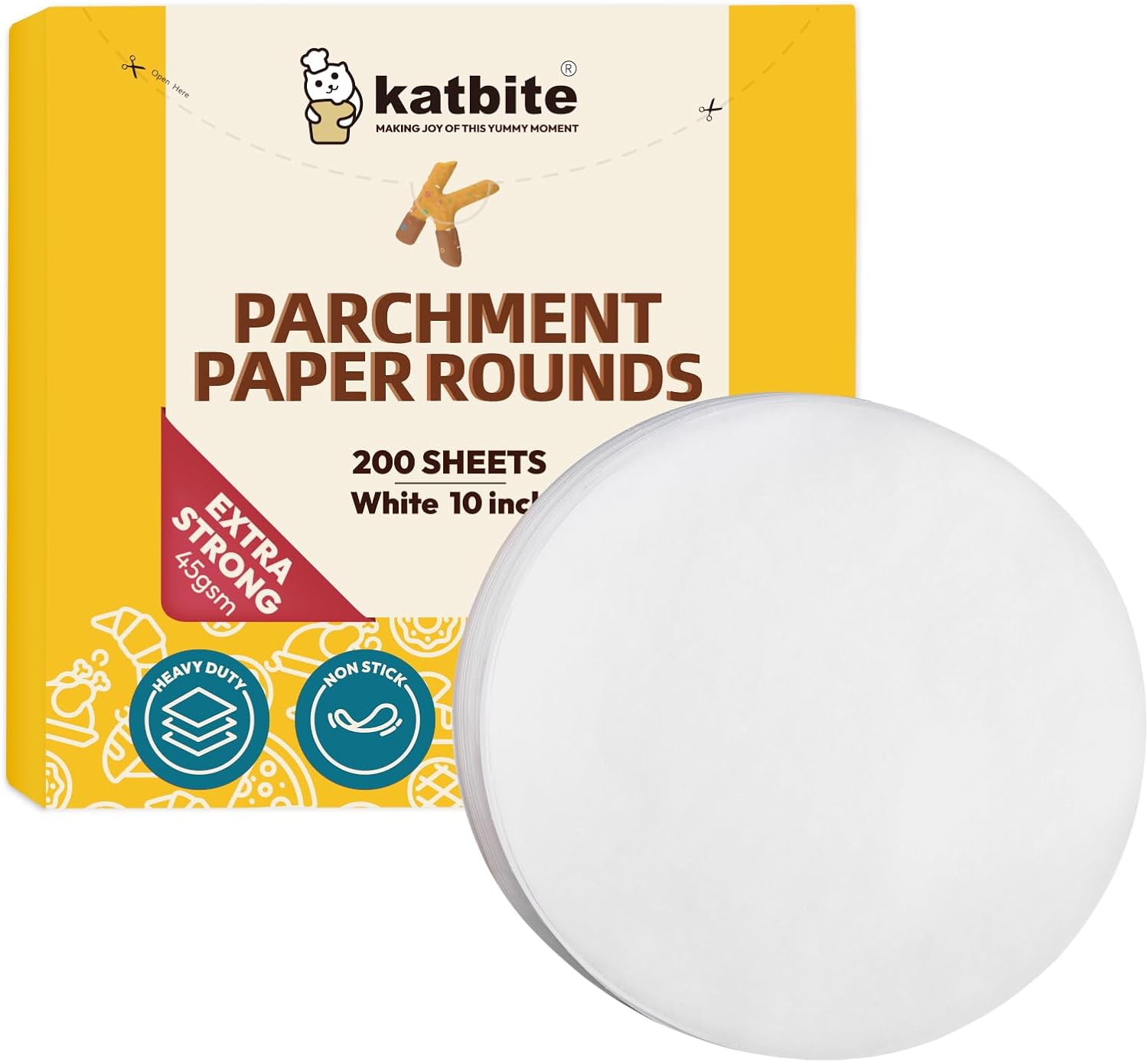 Katbite 10 inch Parchment Rounds: Baking Bliss!