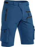 Men's Mountain Bike Shorts with Zipper Cargo Pockets - Quick Dry