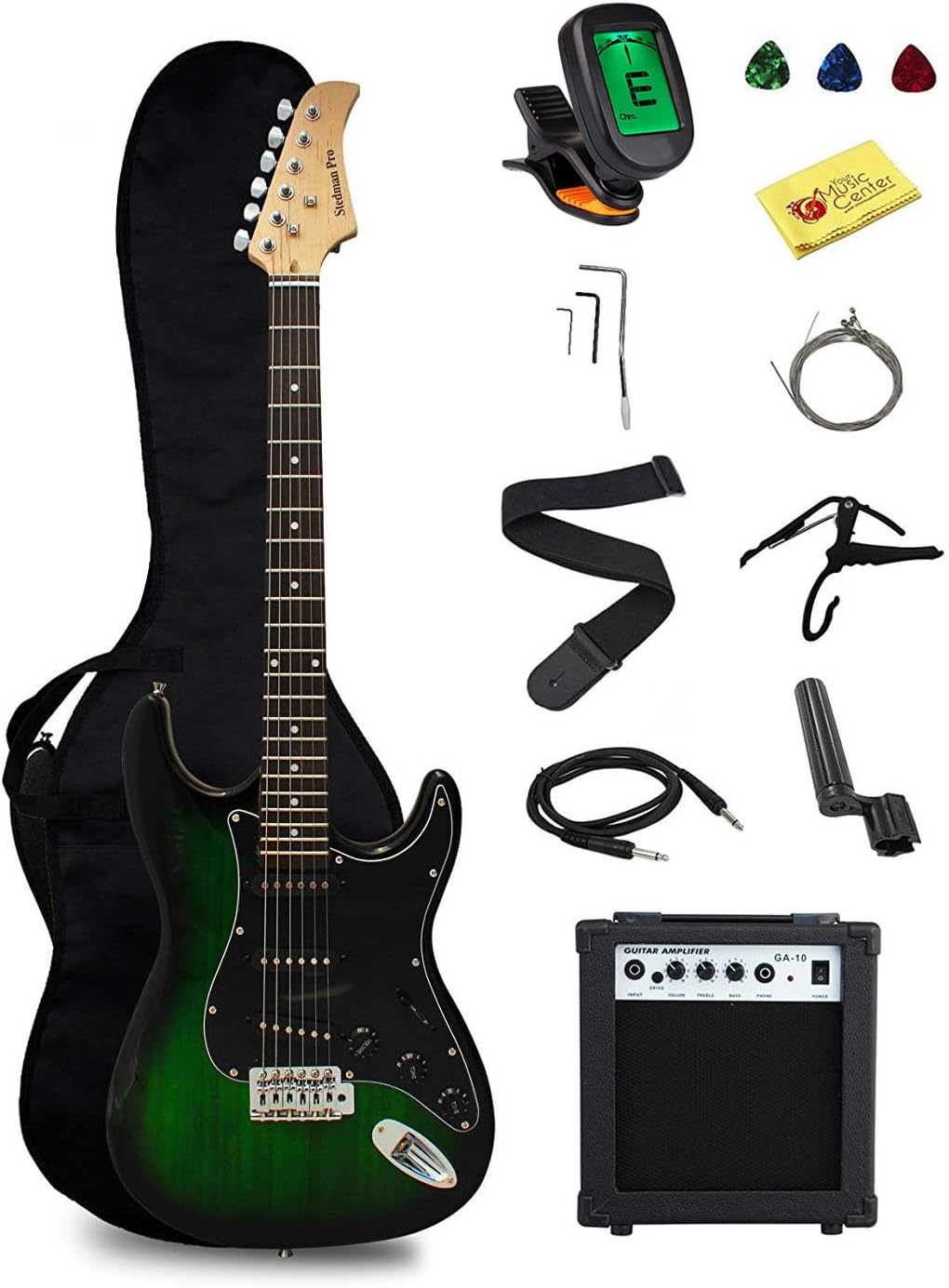 Beginner Series Electric Guitar with Accessories and Amp