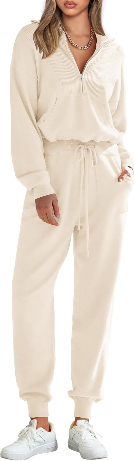 PRETTYGARDEN Women's 2 Piece Sweater Set for Casual Chic Style