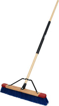 Harper 24 in Push Broom with Long Handle - Heavy Duty Outdoor