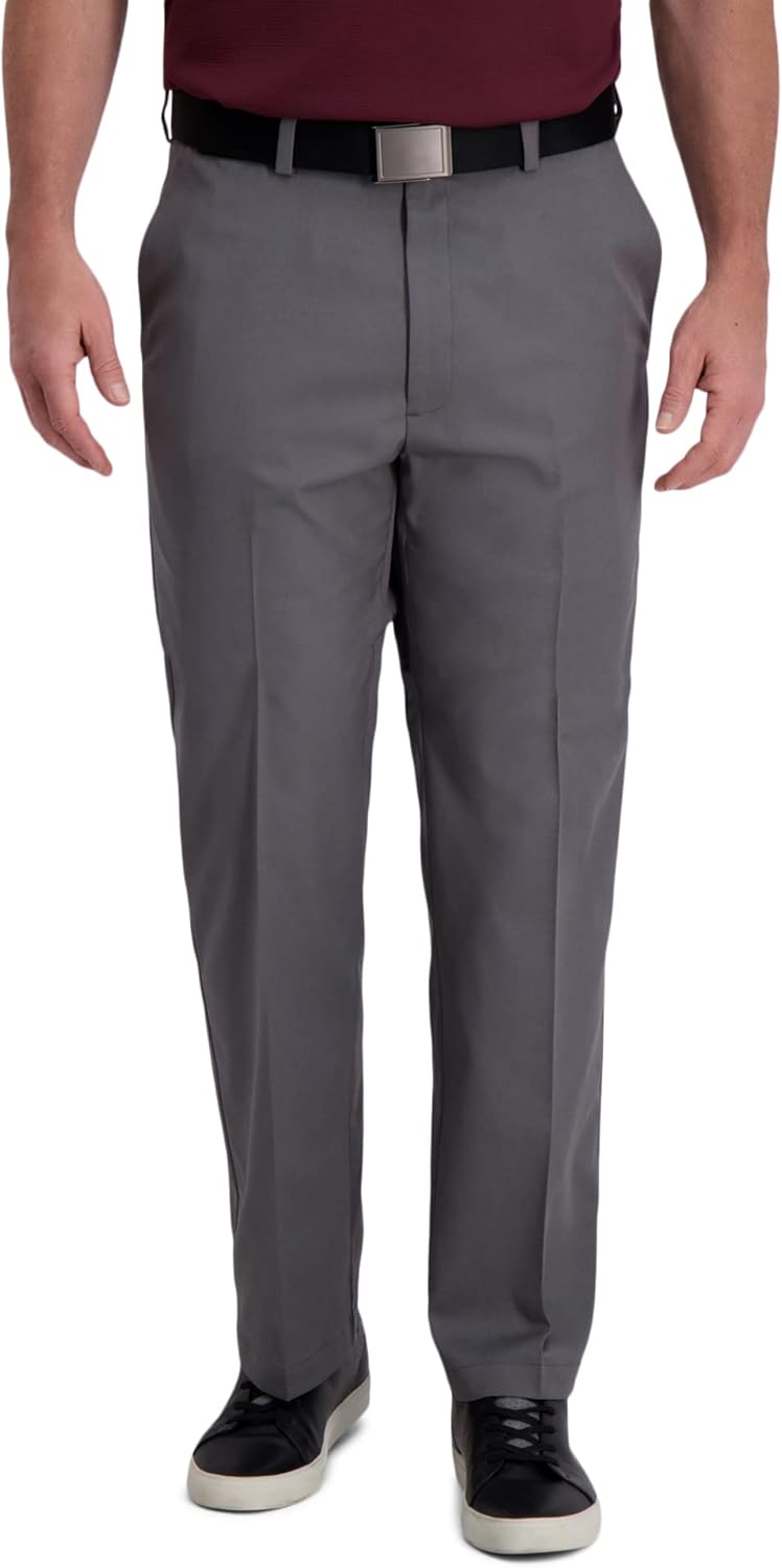 Haggar Mens Cool Right Performance Flex Classic Fit Pants