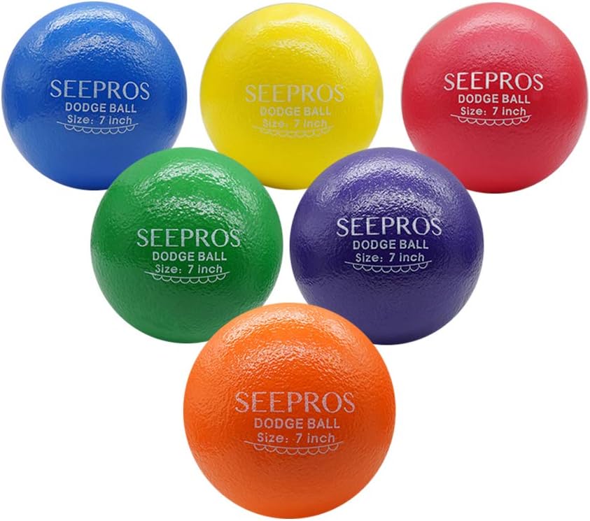 Foam Dodgeball Set - Soft Skin, Low Bounce for Kids and Adults