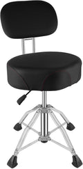 Drum Throne with Backrest - Comfortable Memory Foam Seat for Drummers