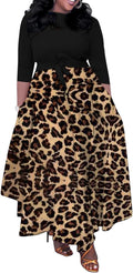 Plus Size Maxi Wrap V Neck Dress - Comfortable Everyday Elegance
