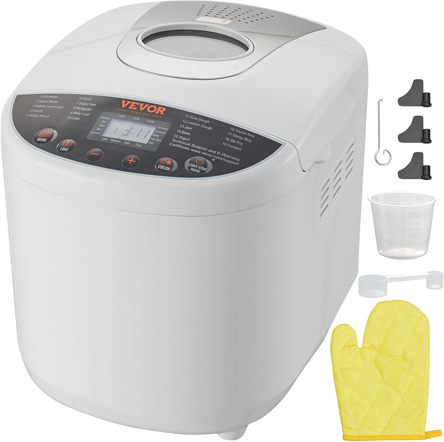 VEVOR Bread Maker 19-in-1 Dough Machine for Perfect Bread