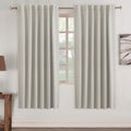 Blackout Curtains Thermal Insulated Panels 52in x 72in Cream - Set