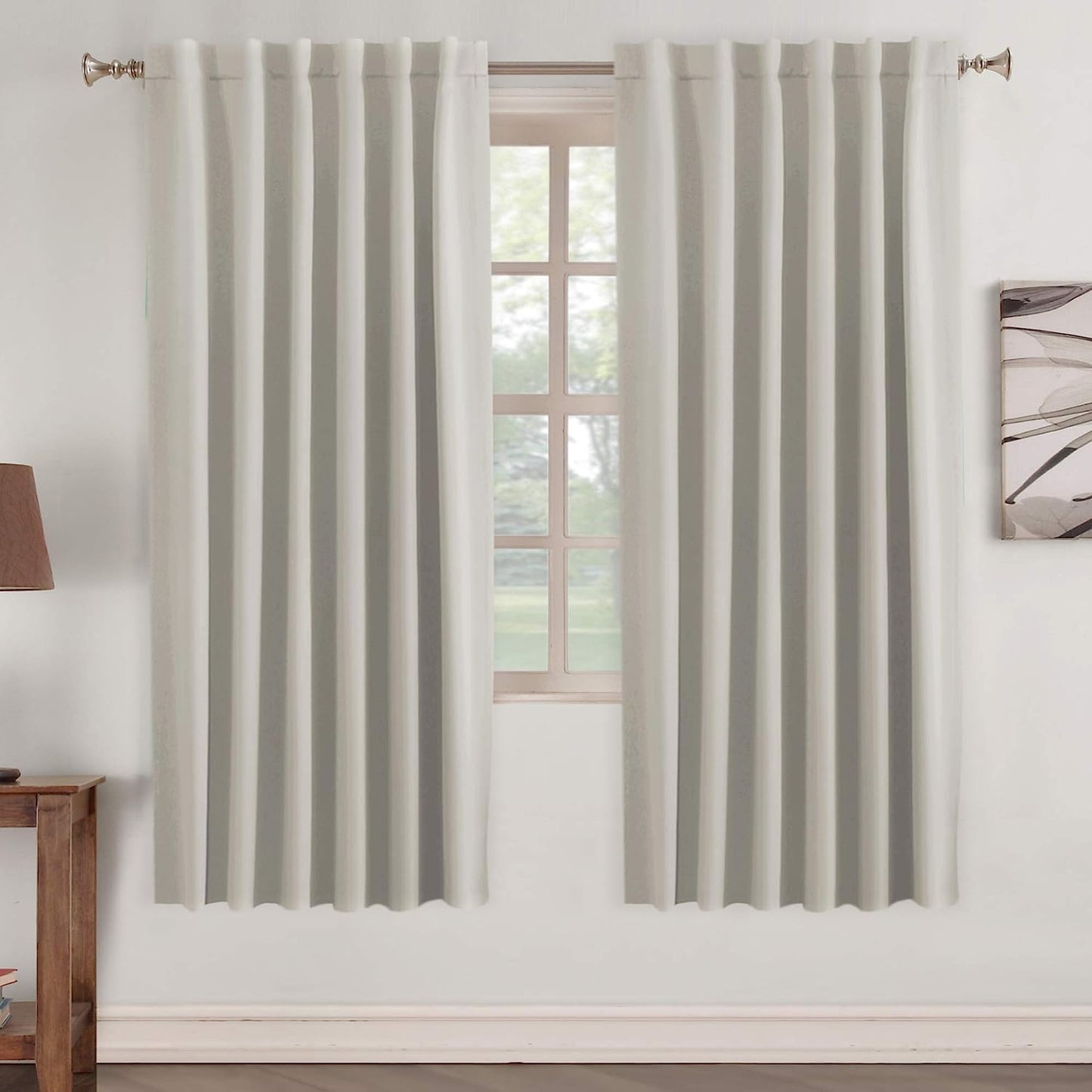 Turquoize Blackout Curtains for Small Windows - 52in x 72in
