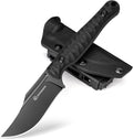D2 EDC Fixed Blade Bowie Knife - Durable Tactical Utility