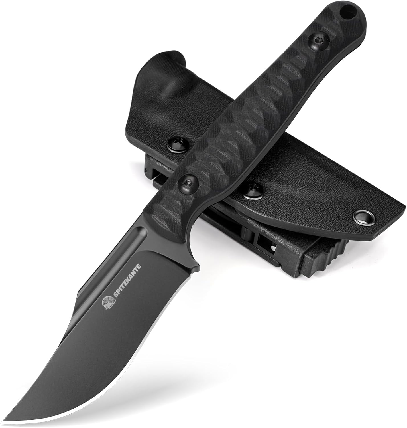 D2 EDC Fixed Blade Bowie Knife for Tactical Outdoor Use