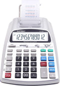 Printing Calculator Adding Machine 10 Key - Compact 12-Digit Printer
