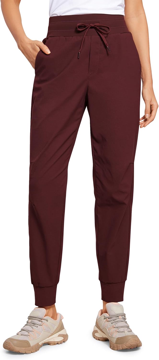 CRZ YOGA Athletic Joggers for Women - Lightweight Hiking Pants