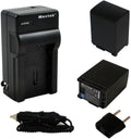 Maxtek 2 Pack BP-827 Rechargeable Batteries & Travel Charger - Long