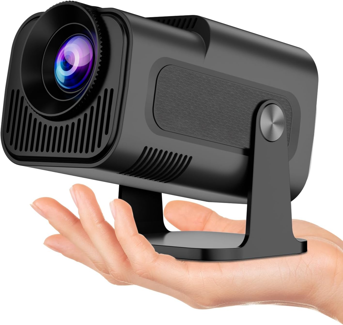 Smart 4K Mini Projector w/ Built-in Apps & Wifi - Portable Outdoor Movie Magic!
