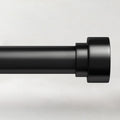 Curtain Rods for Windows 66 to 120 in - Heavy Duty Adjustable Black