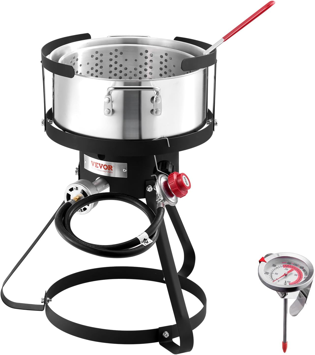 VEVOR 10 Qt Fish Fryer Kit for Outdoor Cooking and Parties