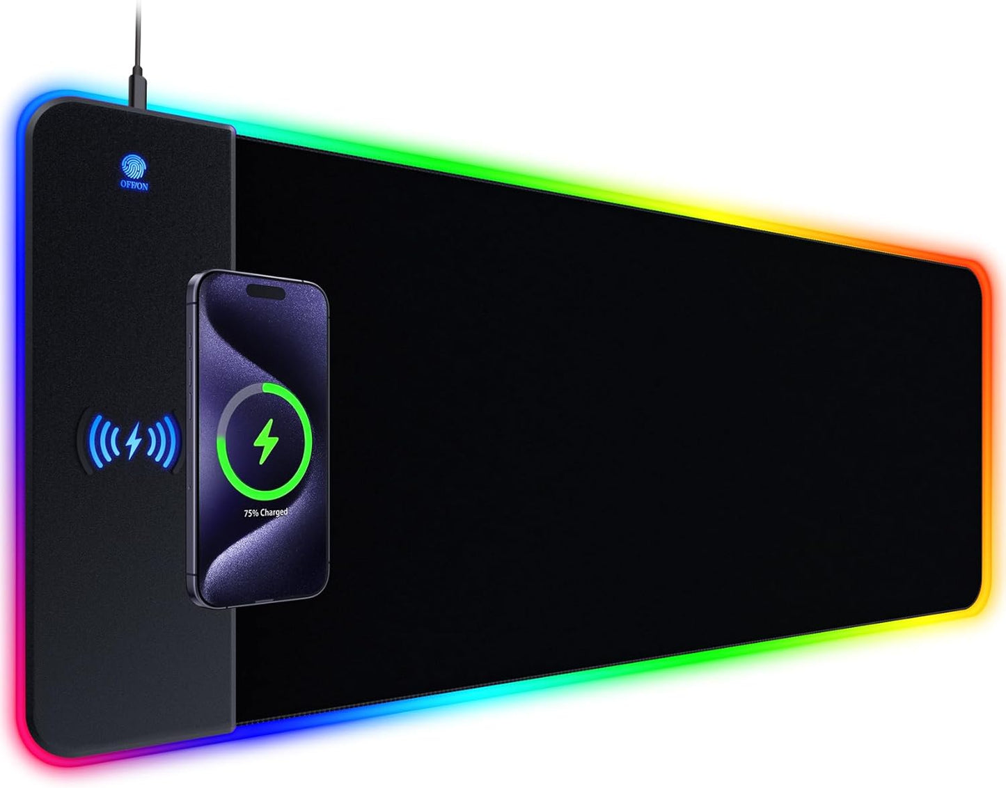 Wireless Charging RGB Mouse Pad - Ultimate Gaming Upgrade!