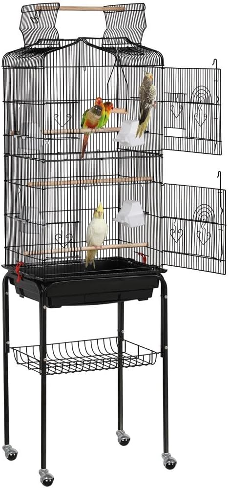 Yaheetech 64-inch Play Open Top Bird Cage for Small Birds