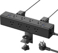 CCCEI Desk Outlet Station 45W USB C Port - Desktop Clamp Power Strip